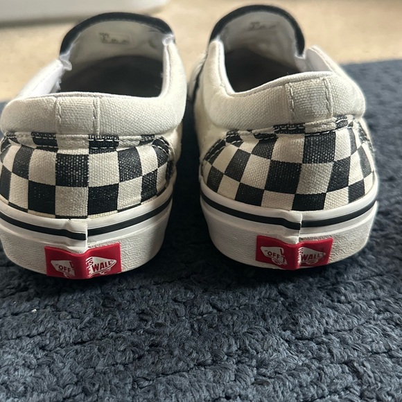 Vans Men’s No Tie Sneakers Black & White Checkers Size 9.5 - Picture 7 of 7